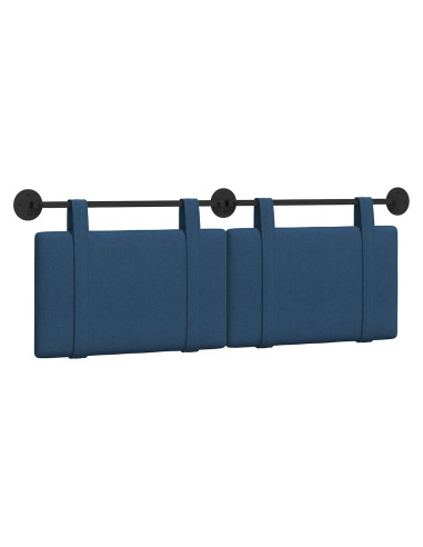 Testata appesa Montaggio a parete Blu 150 x 55 x 5 cm Tessuto