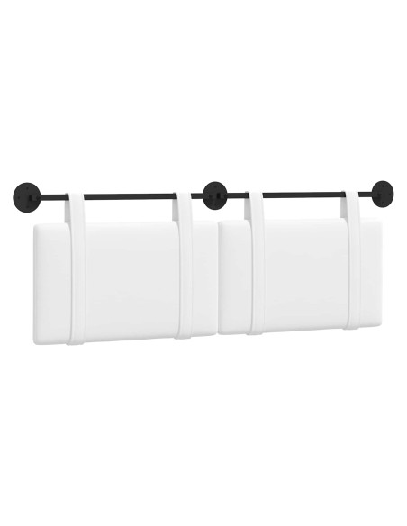 Testata appesa Tinta unita Bianco 150 x 55 x 5 cm Tessuto