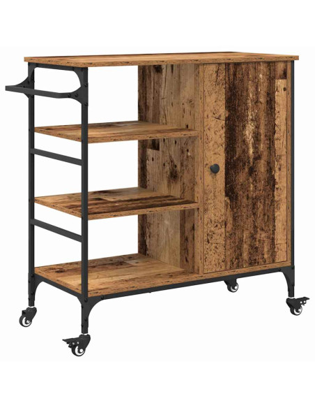 Carrello da Cucina Legno vecchio 87,5 x 39 x 84,5 cm
