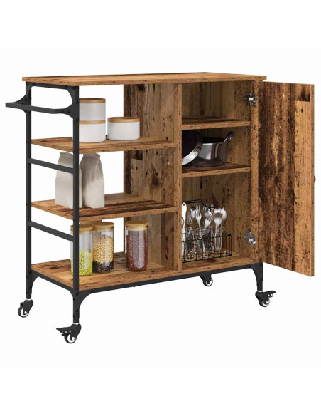 Carrello da Cucina Legno vecchio 87,5 x 39 x 84,5 cm