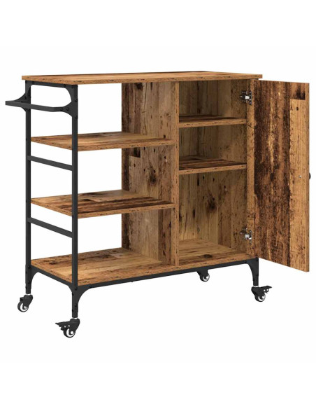 Carrello da Cucina Legno vecchio 87,5 x 39 x 84,5 cm