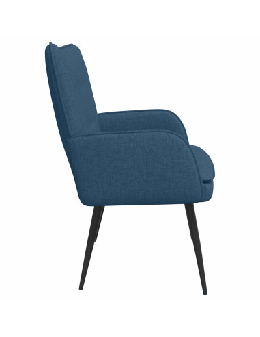 Divano a 2 Posti Blu 115 x 61 x 87 cm Tessuto