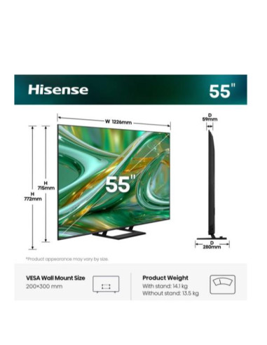 55 E89S MINI LED 4K UHD VIDAA 144HZ