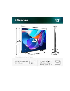 43 A69S 4K UHD SMART VIDAA