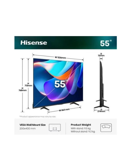 55 A69S 4K UHD SMART VIDAA