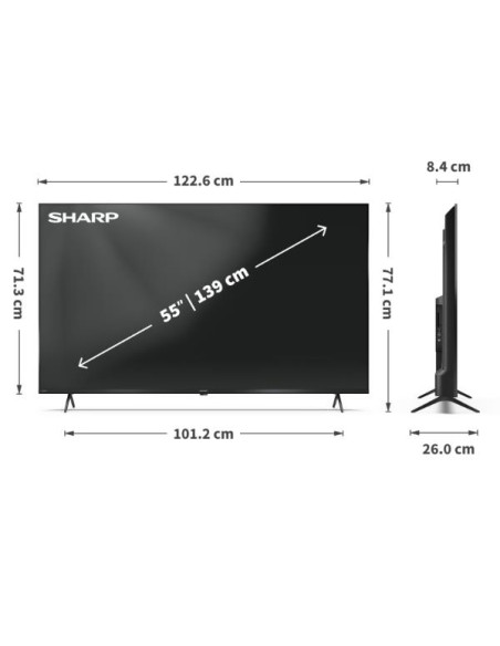 55 UHD 4K FRAMELESS SMART GOOGLE TV