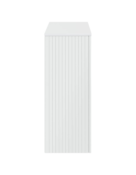 Tavolo consolle Rigato Bianco Lucido 101 x 29 x 74 cm