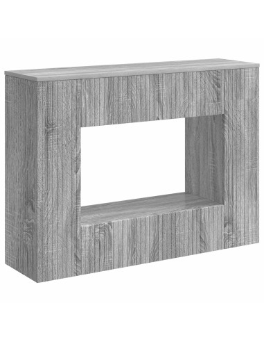 Tavolo consolle Rigato Sonoma grigia 101 x 29 x 74 cm