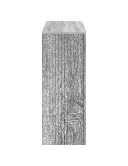 Tavolo consolle Rigato Sonoma grigia 101 x 29 x 74 cm