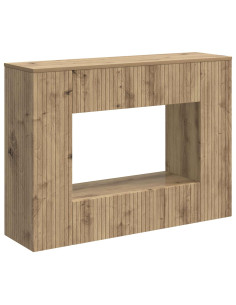 Tavolo consolle Rigato Rovere Artigianale 101 x 29 x 74 cm 2