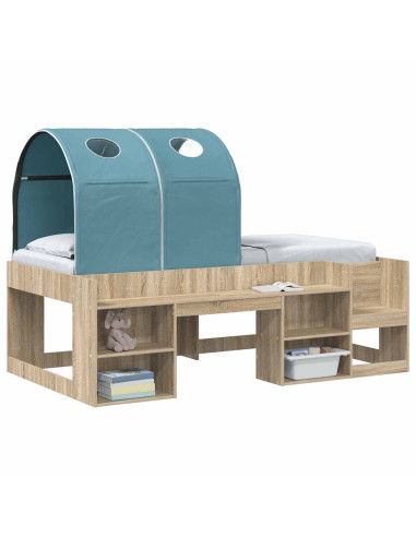 Tunnel per Letto 2 pcs Blu Chiaro 211 x 52,5 x 2 cm Poliestere