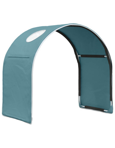Tunnel per Letto 2 pcs Blu Chiaro 211 x 52,5 x 2 cm Poliestere