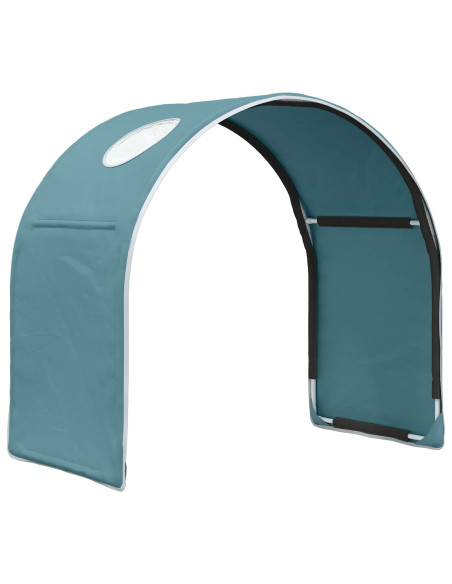 Tunnel per Letto 2 pcs Blu Chiaro 211 x 52,5 x 2 cm Poliestere
