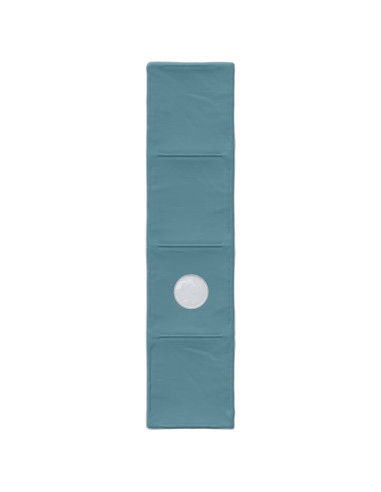 Tunnel per Letto 2 pcs Blu Chiaro 211 x 52,5 x 2 cm Poliestere