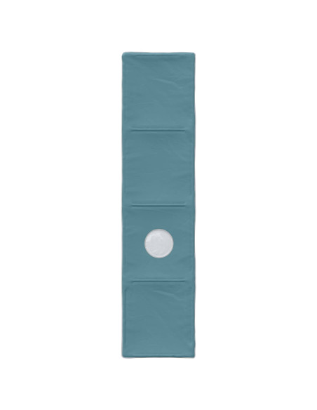 Tunnel per Letto 2 pcs Blu Chiaro 211 x 52,5 x 2 cm Poliestere