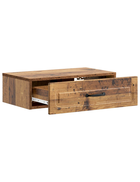 Tavolino da Parete Laterale Legno antico 59 x 34,5 x 17 cm