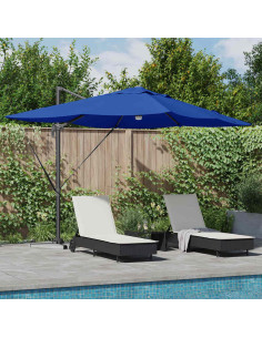 Ombrellone Azzurro 351 x 250 x 253 cm Poliestere e Alluminio