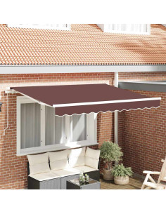 Telo di ricambio per tenda da sole Marrone 330 x 195 cm
