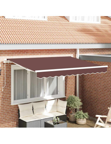 Telo di ricambio per tenda da sole Marrone 330 x 195 cm