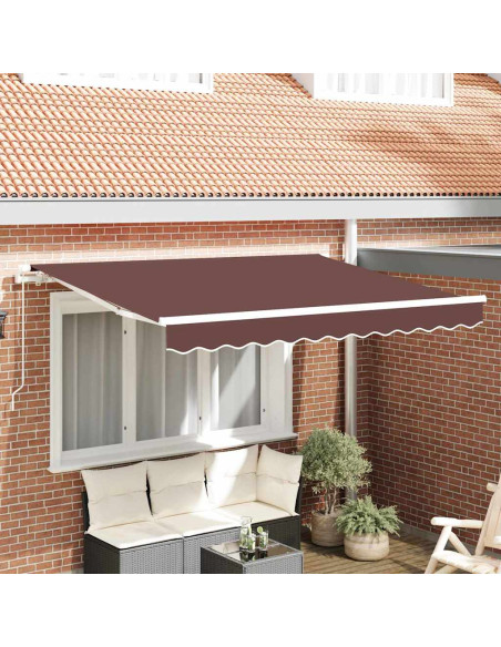 Telo di ricambio per tenda da sole Marrone 330 x 195 cm