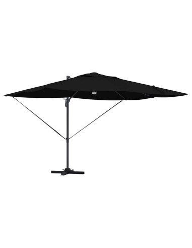 Ombrellone Nero 351 x 250 x 253 cm Poliestere e Alluminio