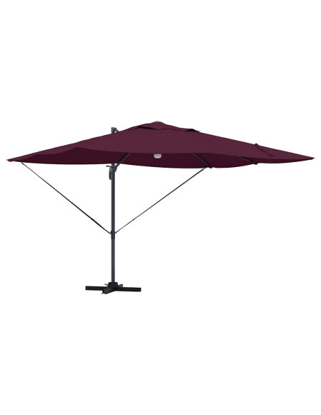 Ombrellone Rosso Bordeaux 351 x 250 x 253 cm