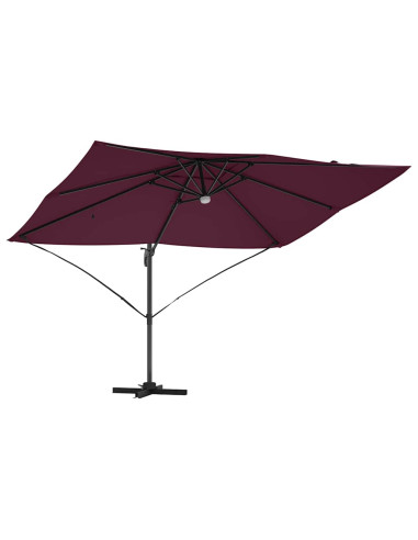 Ombrellone Rosso Bordeaux 351 x 250 x 253 cm
