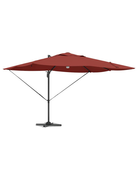 Ombrellone Terracotta 351 x 250 x 253 cm Poliestere e Alluminio