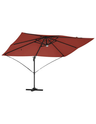 Ombrellone Terracotta 351 x 250 x 253 cm Poliestere e Alluminio