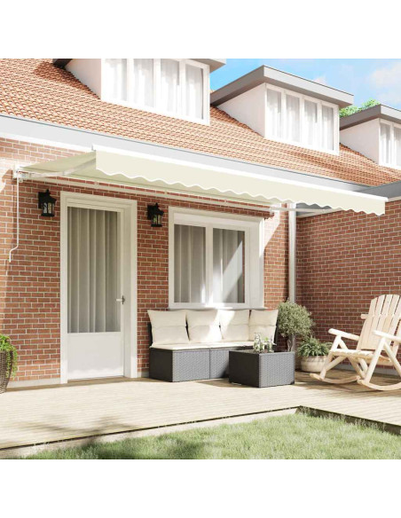 Telo di ricambio per tenda da sole Crema 380 x 195 cm