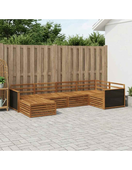 Set di divani da esterno 6 pcs Naturale