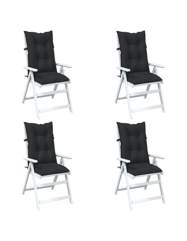 Set di cuscini per sedia alta 4 pcs Melange nero