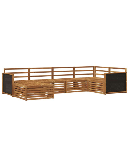 Set di divani da esterno 6 pcs Naturale