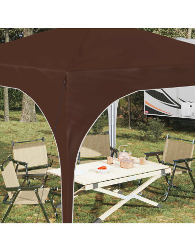Tenda per feste a pop-up 290 x 290 x 245 cm Marrone