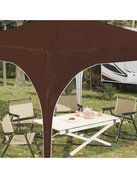 Tenda per feste a pop-up 290 x 290 x 245 cm Marrone