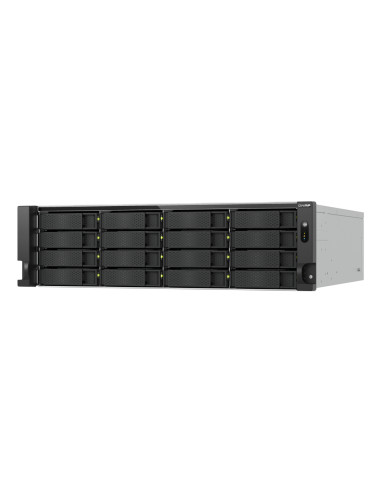 QNAP TS-H1677AXU-RP Server di archiviazione Armadio (3U) AMD Ryzen™ 7 7745 32 GB DDR5 0 TB QNAP QTS Nero, Grigio