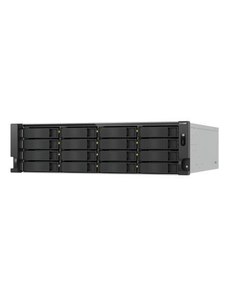 QNAP TS-H1677AXU-RP Server di archiviazione Armadio (3U) AMD Ryzen™ 7 7745 32 GB DDR5 0 TB QNAP QTS Nero, Grigio