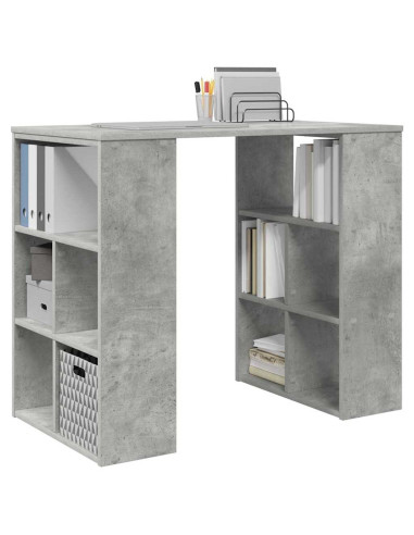 Scrivania Grigio cemento 90 x 50 x 75 cm Legno multistrato