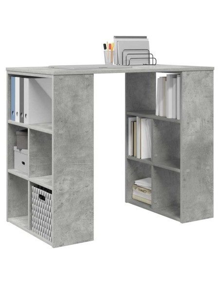 Scrivania Grigio cemento 90 x 50 x 75 cm Legno multistrato