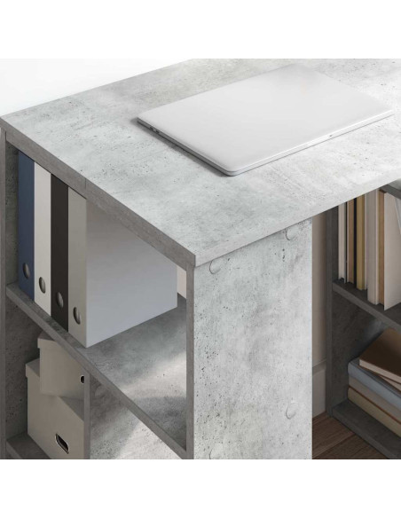 Scrivania Grigio cemento 90 x 50 x 75 cm Legno multistrato