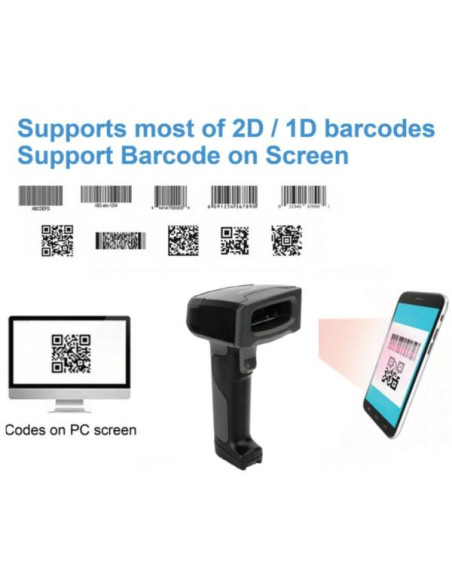 WIRELESS 2D 2.4GHZ + BT SCANNER BAR
