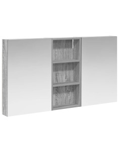 Set di Armadi da Bagno con porta 3 pcs 110 x 10,5 x 60,5 cm 2