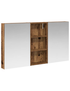Set di Armadi da Bagno con porta 3 pcs 110 x 10,5 x 60,5 cm 2