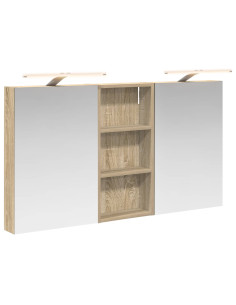 Set di Armadi da Bagno con porta 3 pcs 110 x 10,5 x 60,5 cm 2