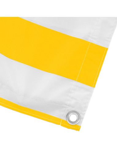 Schermo da balcone Giallo e Bianco 100 x 500 cm Tessuto Oxford