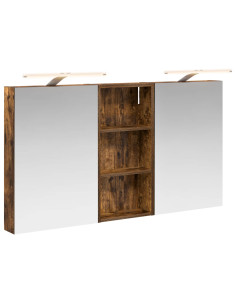 Set di Armadi da Bagno con porta 3 pcs 110 x 10,5 x 60,5 cm 2