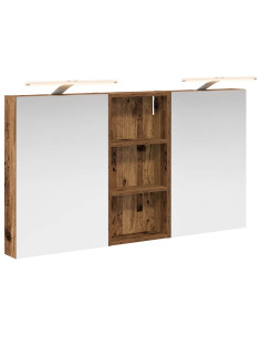 Set di Armadi da Bagno con porta 3 pcs 110 x 10,5 x 60,5 cm 2