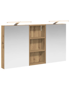 Set di Armadi da Bagno con porta 3 pcs 110 x 10,5 x 60,5 cm 2