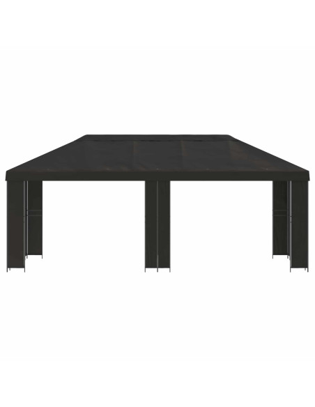 Gazebo da giardino 6 x 3 m Antracite Poliestere e Acciaio 190
