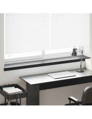 Soglia della Finestra Nero con Venature del Legno PVC